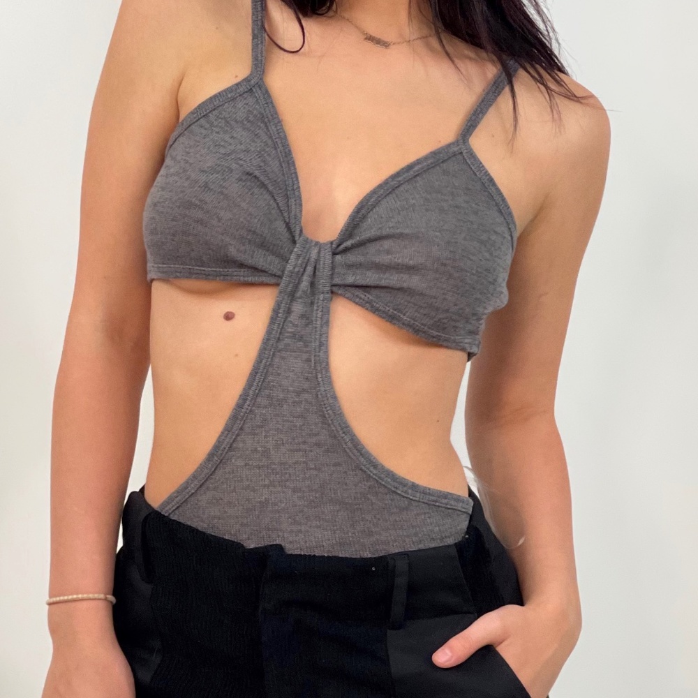 New Pretty Garbage Charcoal top S,M,L